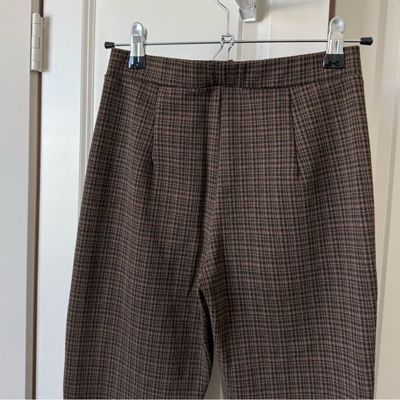 UO Checkered Split Hem Flare Pants - Picture 5 of 5